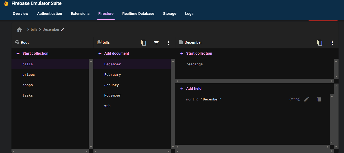 emulator UI